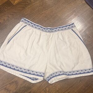 Maje white and blue shorts